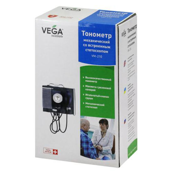 Тонометр (измеритель) артериального давления механический Веге Vega VM-210 (Бер Вега)